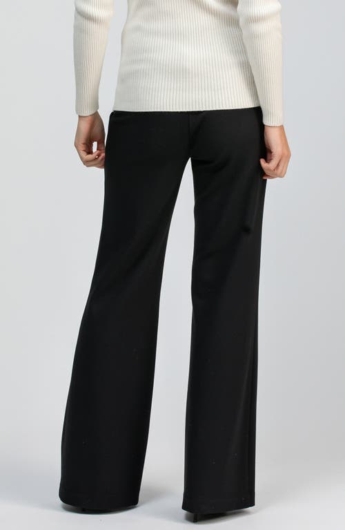 Pietro Brunelli Maternity Maternity Black Tailored Robin Trousers With Stretch Waistband In Black