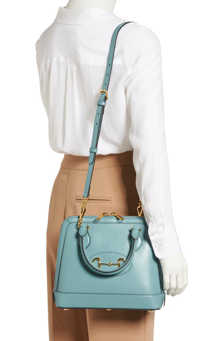 Gucci Small 1955 Horsebit Leather Satchel, Alternate, color,