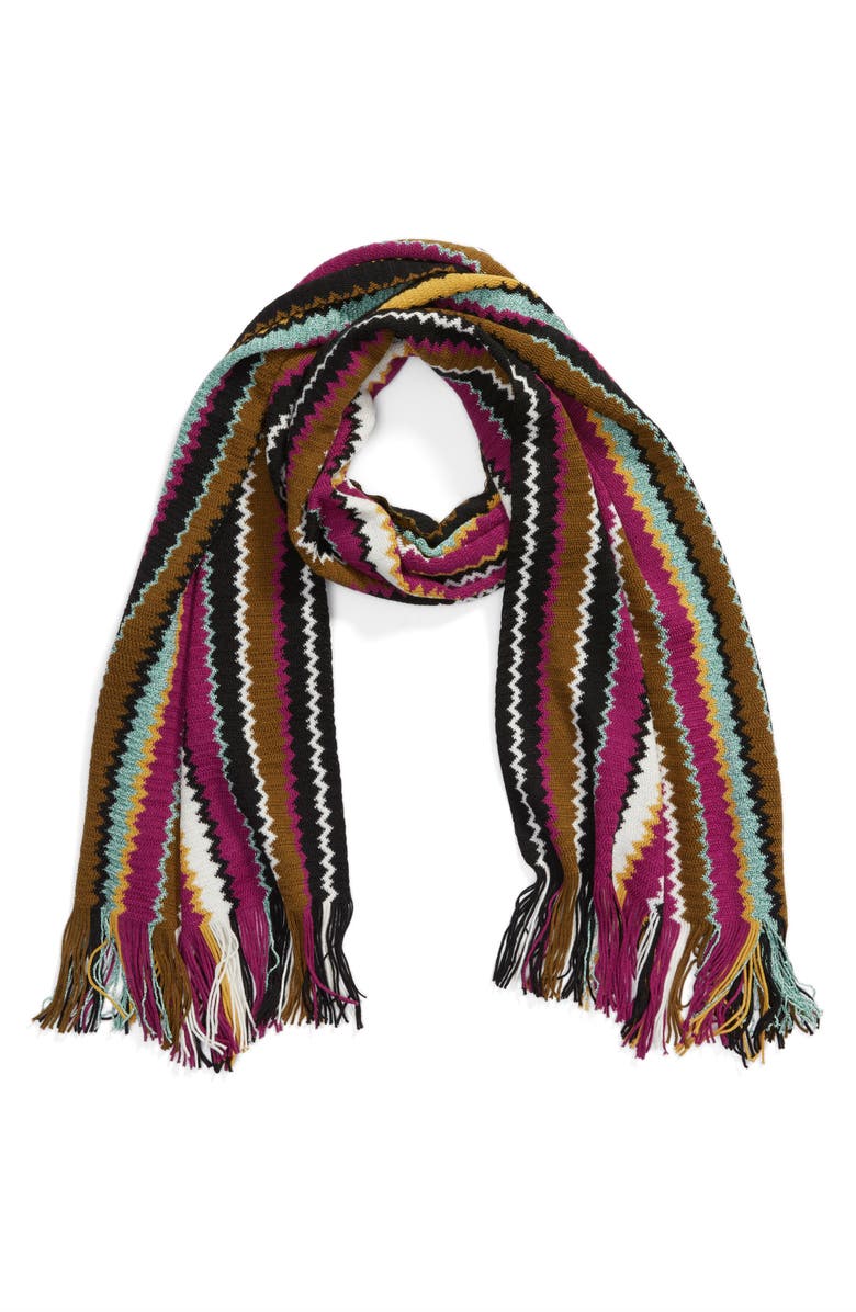 Missoni Fringe Scarf, Alternate, color, 