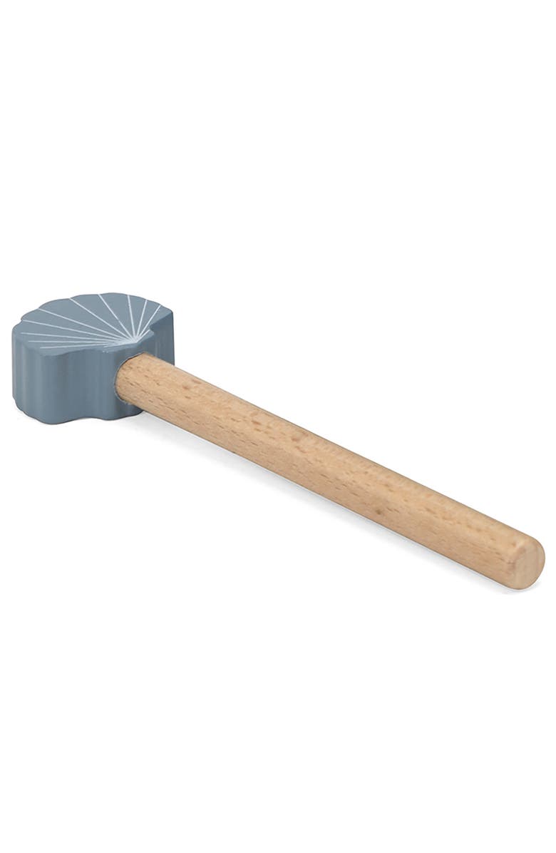 Label Label Wooden Bongos Blue, 2 Drum Sticks, Carry Handles, Ages 2+, Alternate, color, Multicolored