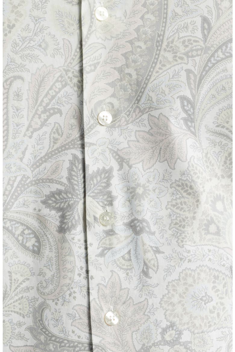 Roma Stretch Cotton Dress Shirt, Alternate, color, STAMPA F.DO BIANCO