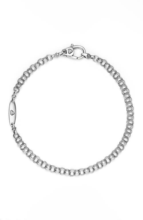 Lagos Anthem Double Link Chain Bracelet In Gray