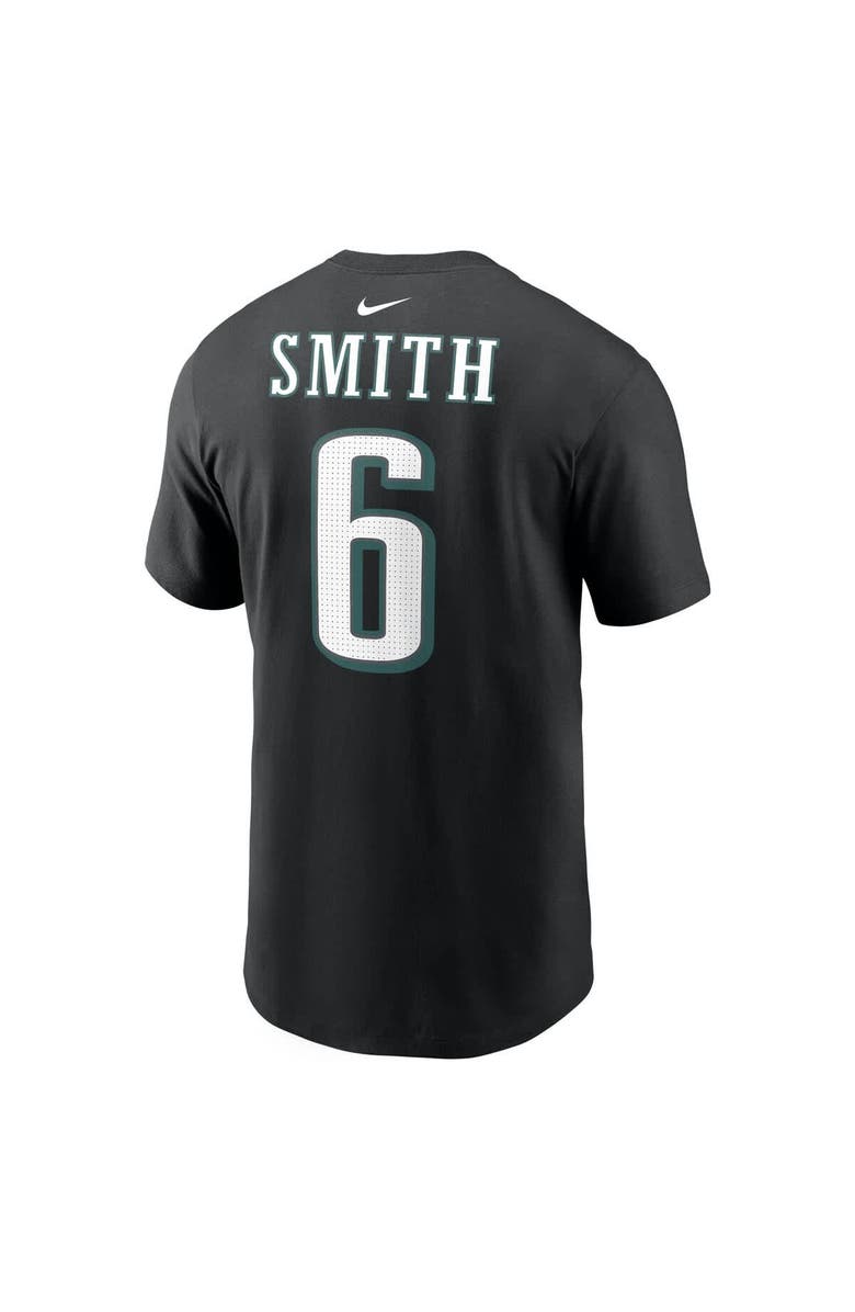 Nike Men's Nike DeVonta Smith Black Philadelphia Eagles Super Bowl LIX Name & Number T-Shirt, Alternate, color, 