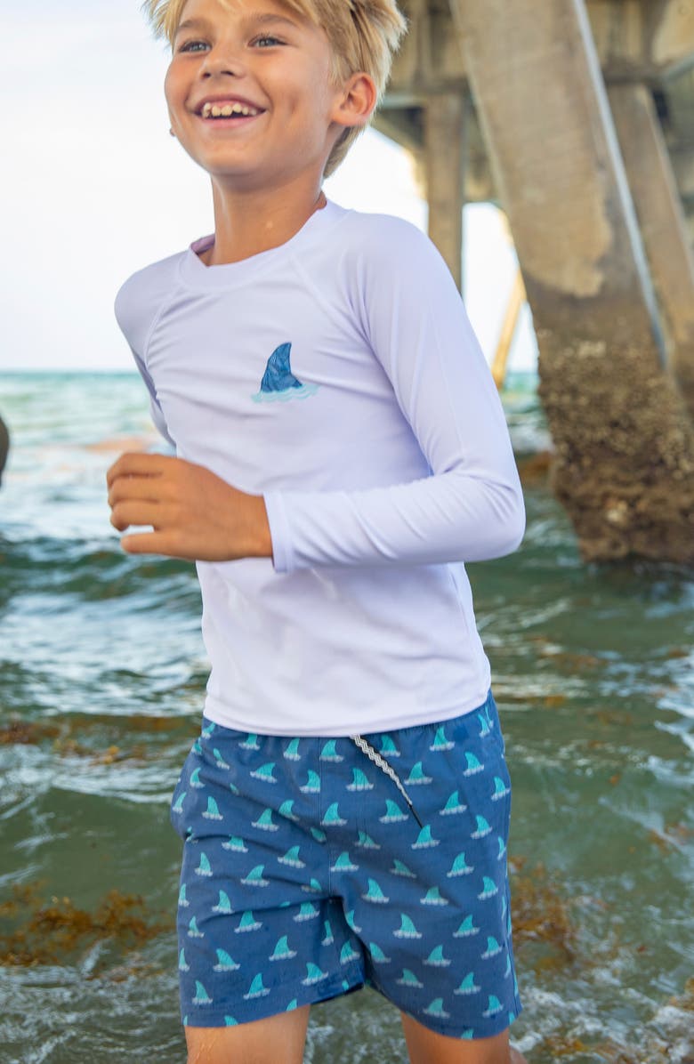 Feather 4 Arrow Kids' Fin Swim Trunks, Alternate, color,