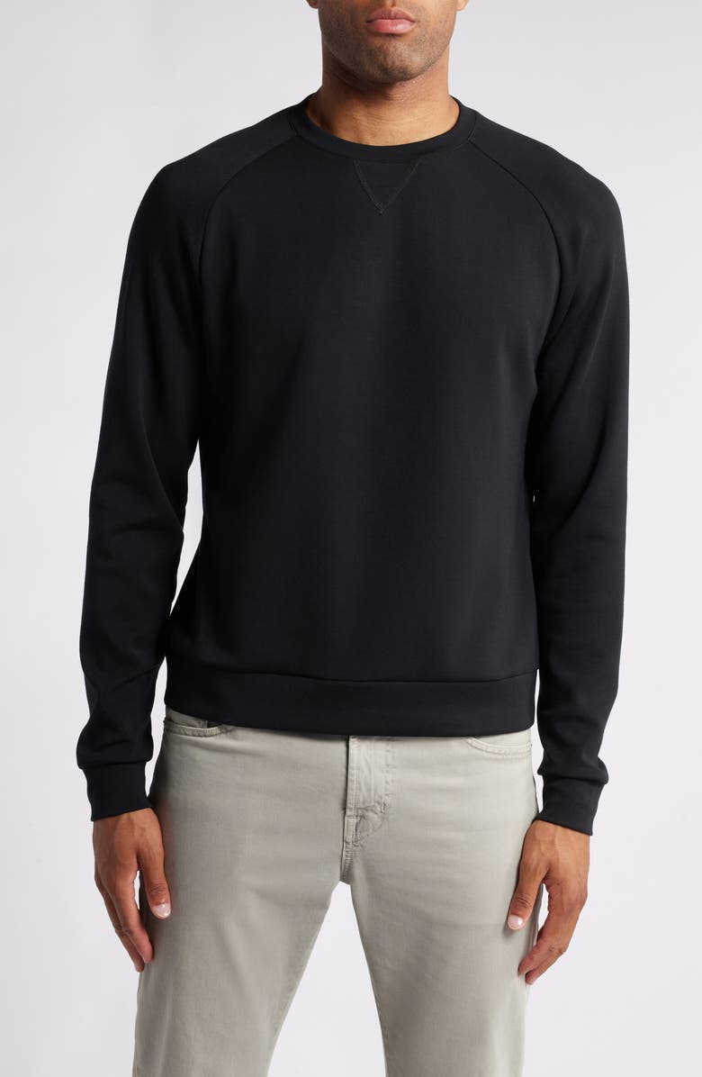 Scott Barber V-Stitch Performance Crewneck Sweatshirt, Main, color, 