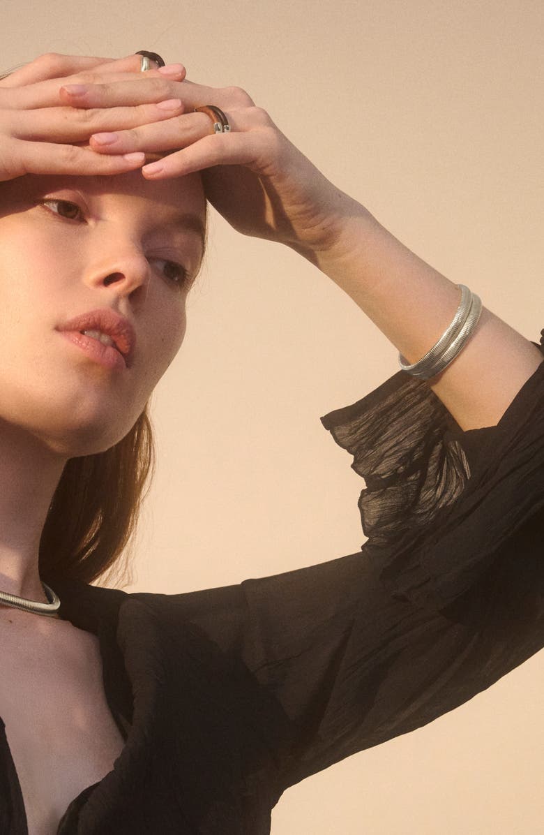 Lady Grey Cobra Set of 2 Bracelets, Alternate, color, Silver