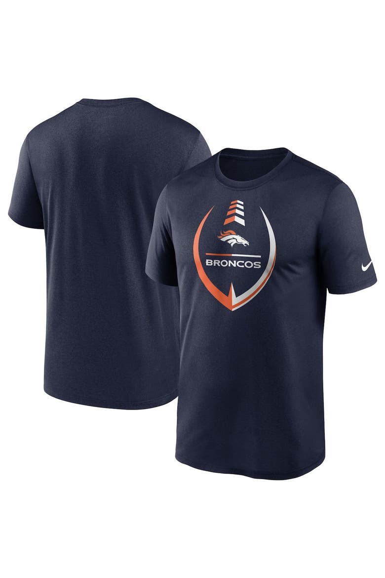 Men's Nike Navy Denver Broncos Icon Legend Performance T-Shirt, Main, color, Navy