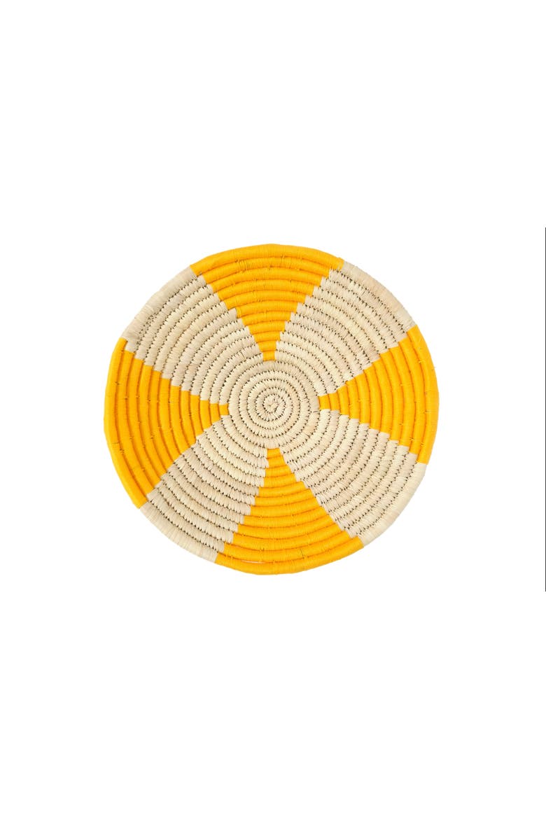 Yellow Wall Basket, Main, color, Medium