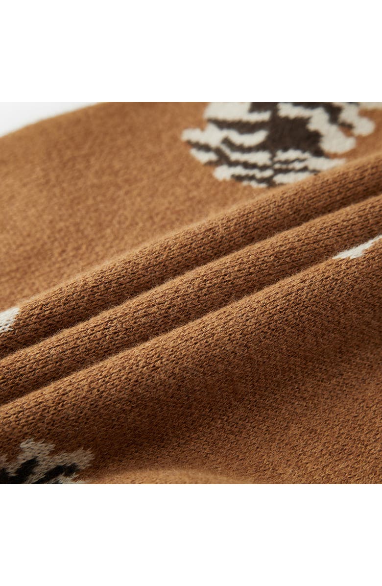 Milkbarn Knitted Sweatpants, Alternate, color, Pinecone & Hedgehog