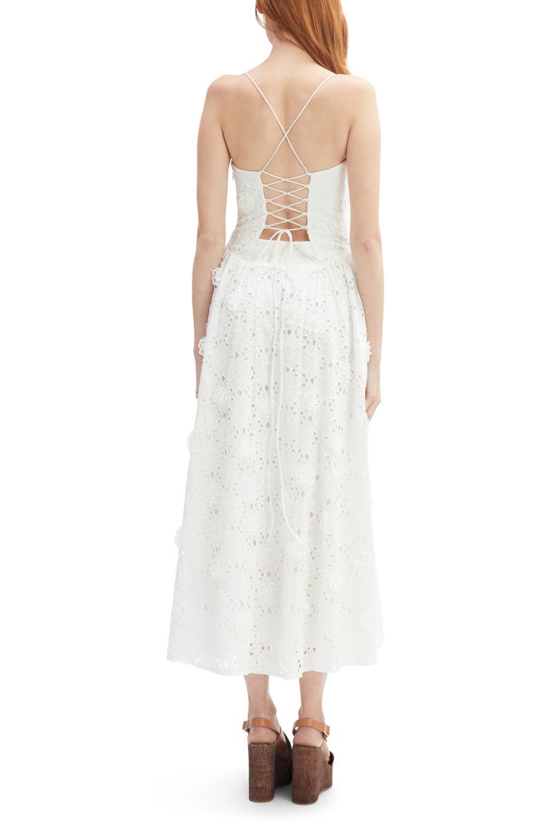 Estie Broderie Anglaise Cotton Maxi Dress, Alternate, color, ORCHID WHITE