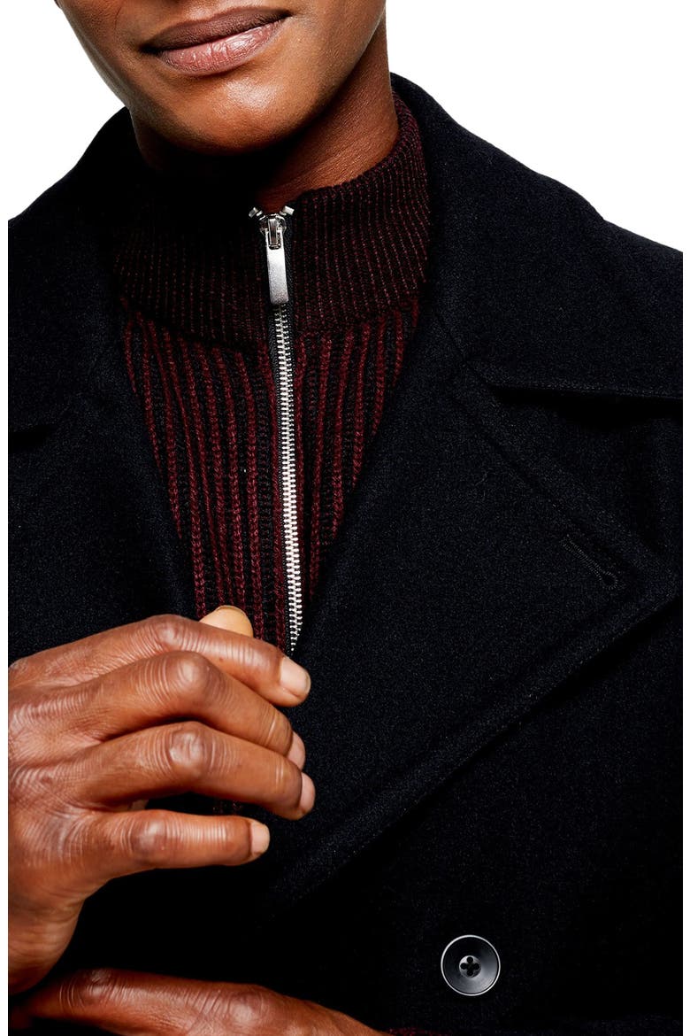 Classic Fit Peacoat, Alternate, color, NAVY BLUE
