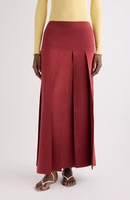 Alaïa Pleated Sweater Skirt