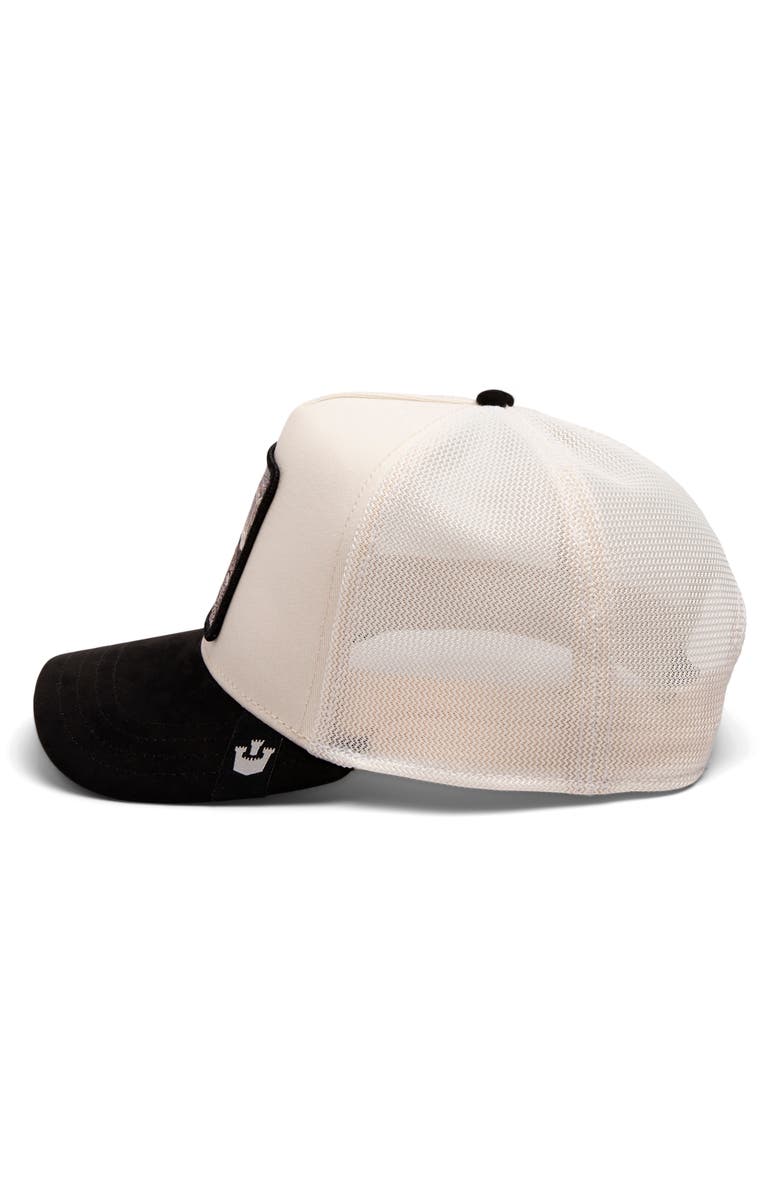 Goorin Bros. The Suede Tortoise Patch Snapback Trucker Hat, Alternate, color,