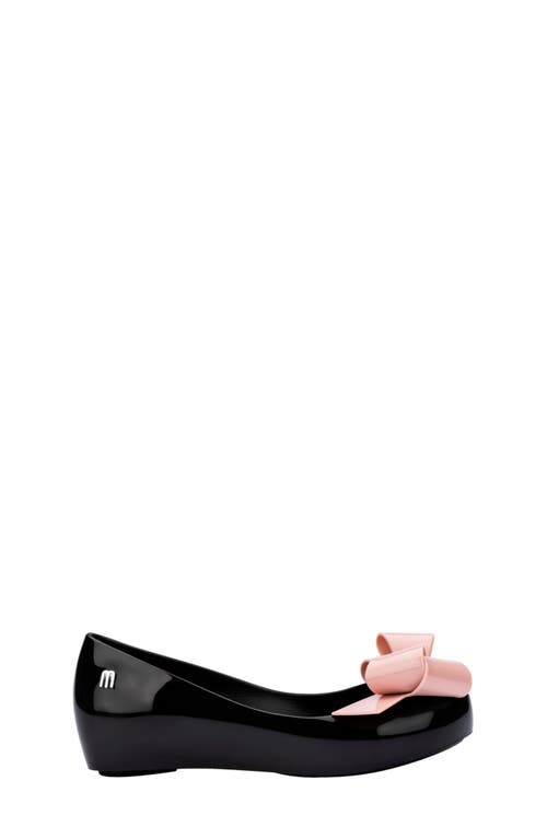 Mini Melissa Kids' Ultragirl Classic Flat In Black