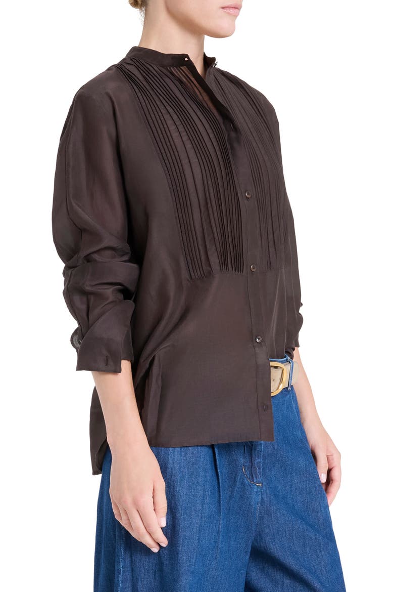 The Night Before Pintuck Button-Up Shirt, Alternate, color, DELICIOSO