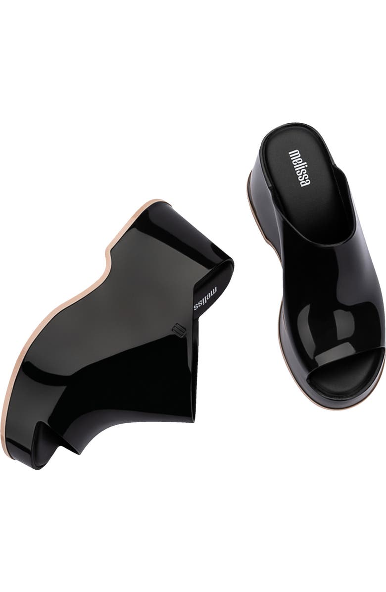 Melissa Patty Platform Slide Sandal, Alternate, color, Beige/Blck