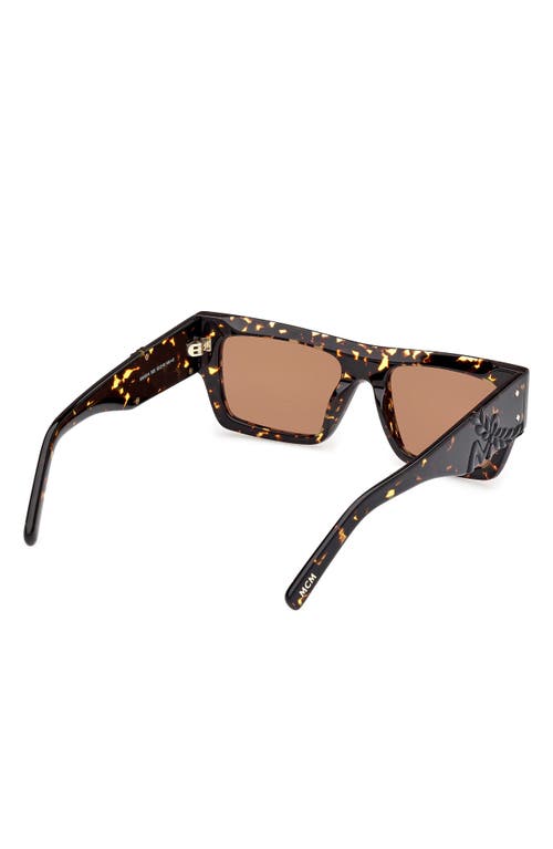 Mcm Brown Browline Unisex Sunglasses Mw0014 52e 53 In Brown