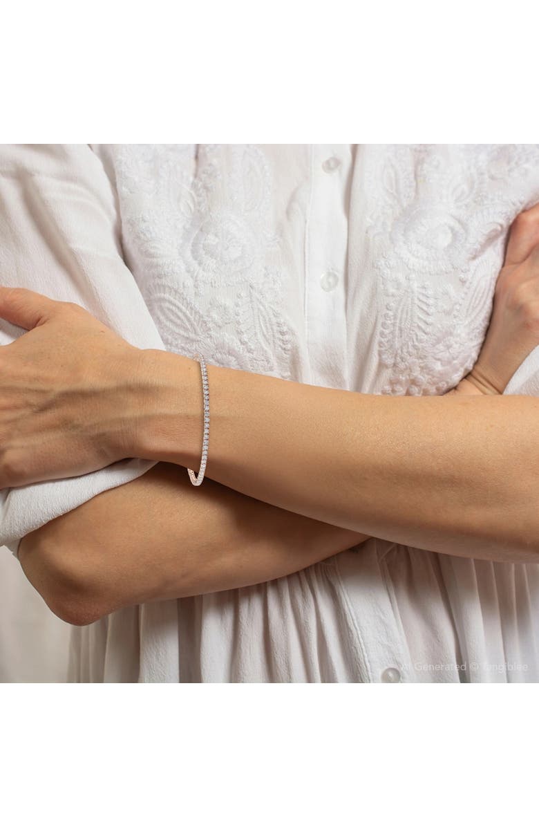 Bliss Diamond 2 Ct Lab Grown Diamond Tennis Bracelet 7" 14k Gold, Alternate, color, 14K Rose Gold