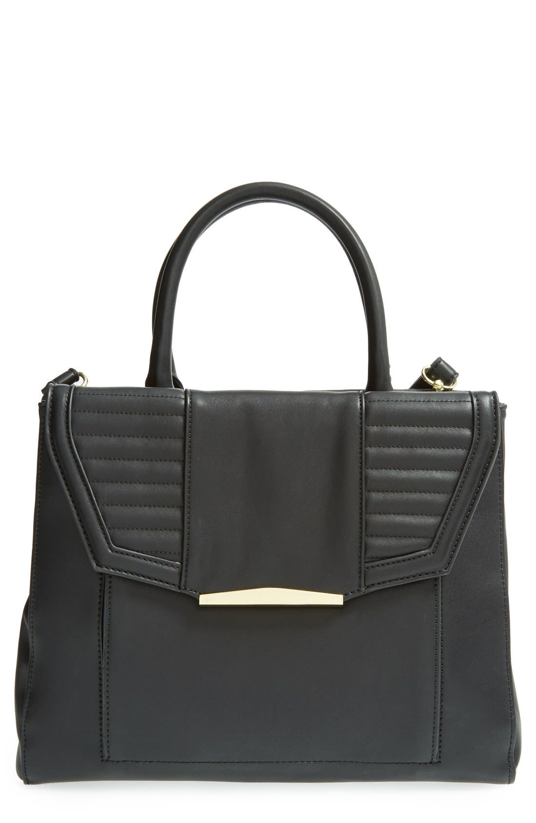 'Eva' Satchel, Main, color, BLACK