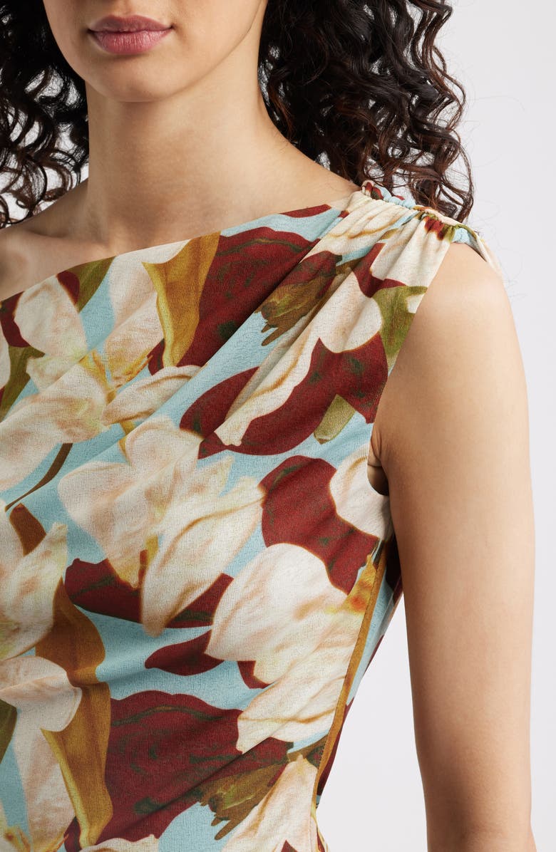Rails Orelia Floral One-Shoulder Top, Alternate, color, Plumeria