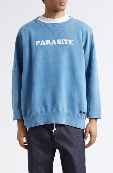 Parasite Distressed Cotton Sweatshirt