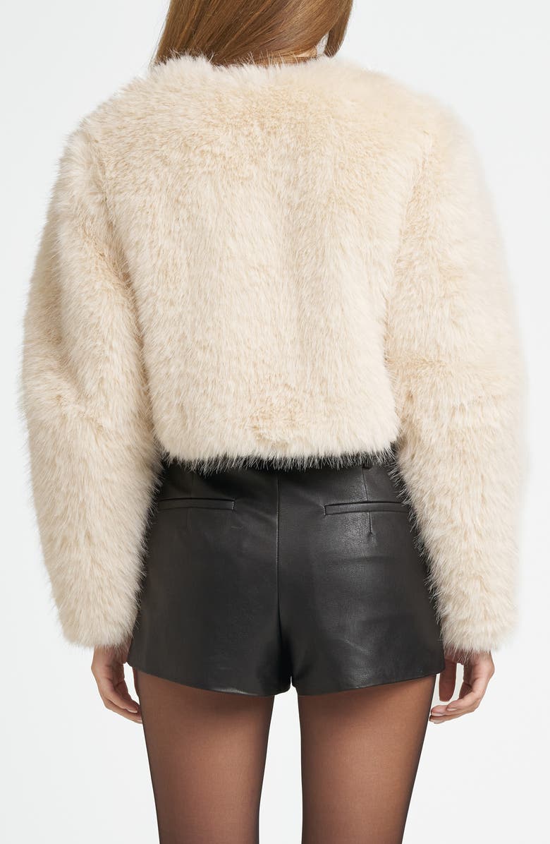 WAYF x CHÉRIE MADELEINE Champagne Faux Fur Jacket, Alternate, color,