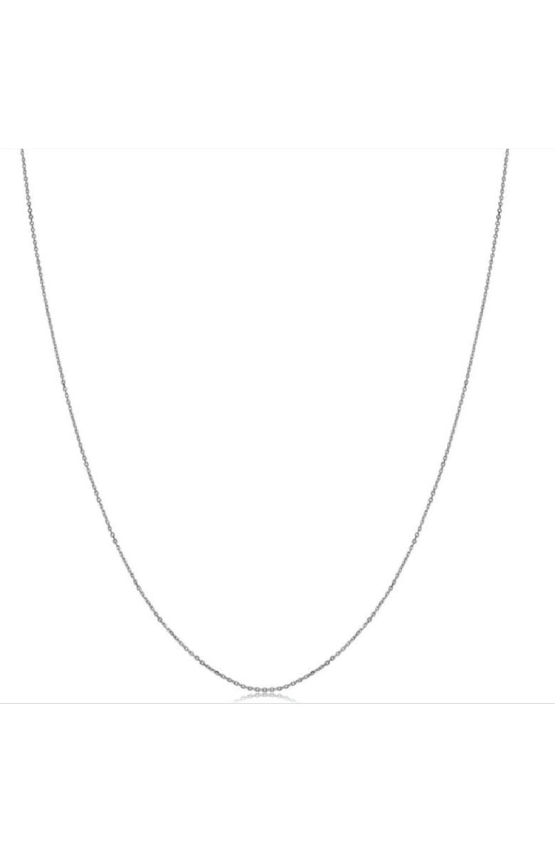Bliss Diamond 14k Gold Diamond-cut Cable Chain, Alternate, color, 14K White Gold