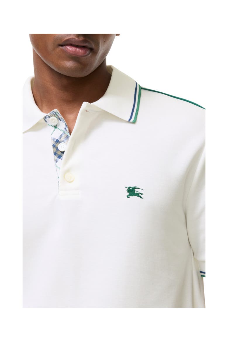 Cotton Blend Tennis Polo Shirt, Alternate, color, Chalk white