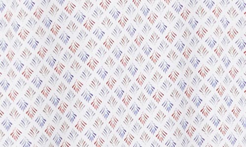 Johnston & Murphy Fan Print Button-up Shirt In White Multi