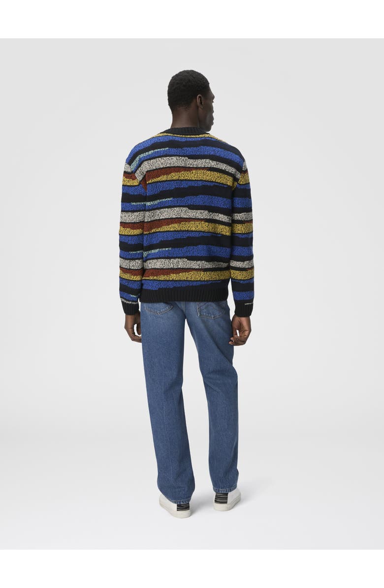 Missoni The Cardigan In Pure Wool With Inlay, Alternate, color, Multicoloured