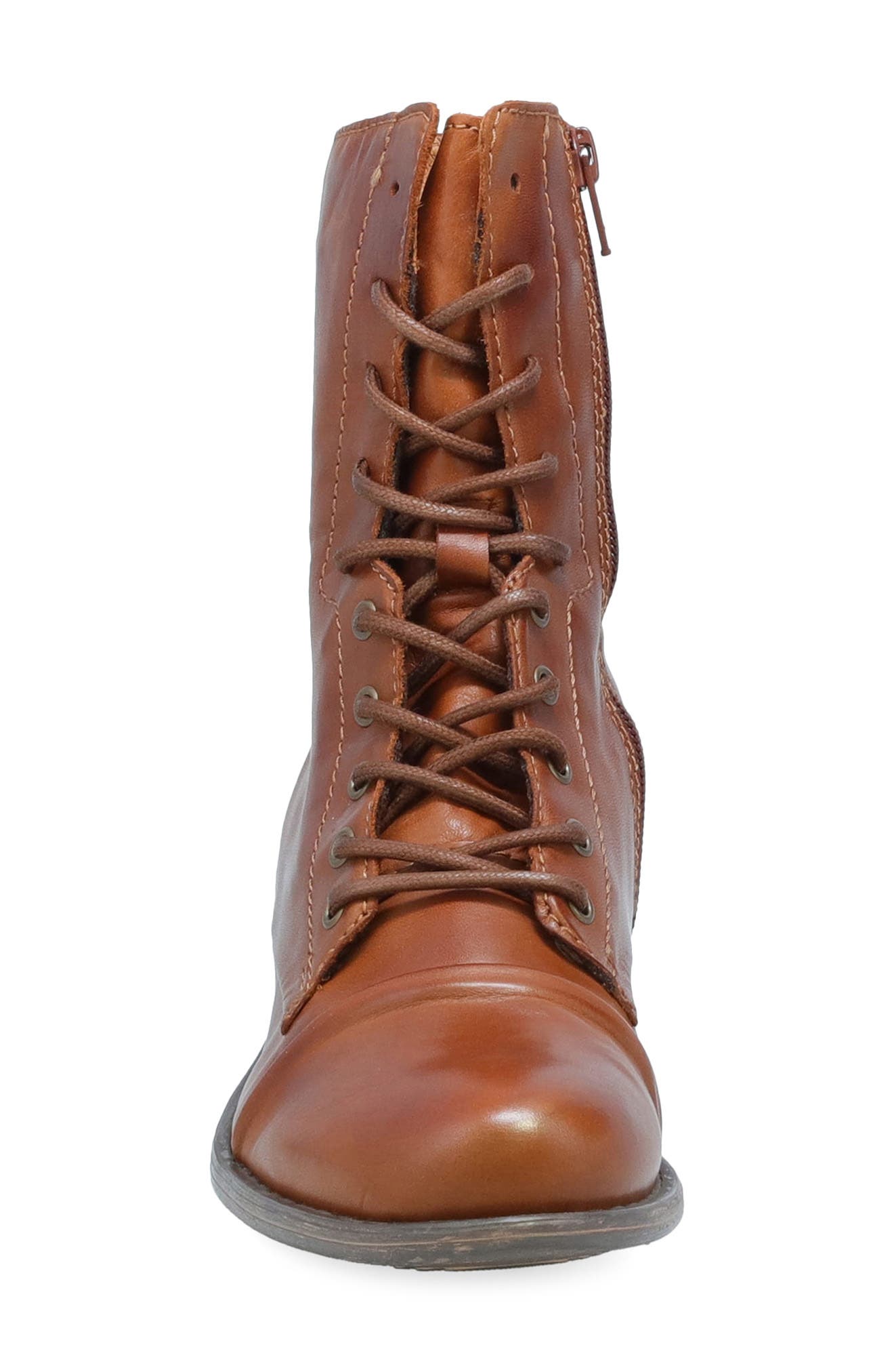 Lukas Lace-Up Bootie, Alternate, color, BRANDY
