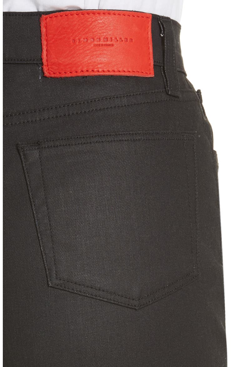 x Paramount Grease Coated Skinny Jeans (Nordstrom Exclusive), Alternate, color, DANNY BLACK