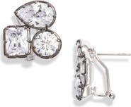 Nordstrom Georgian Multistone Cubic Zirconia Lever Back Earrings