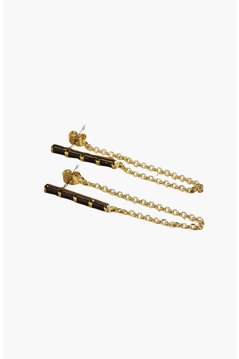 Lucia Statement Earrings, Main, color, Black