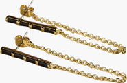Nickel & Suede Lucia Statement Earrings