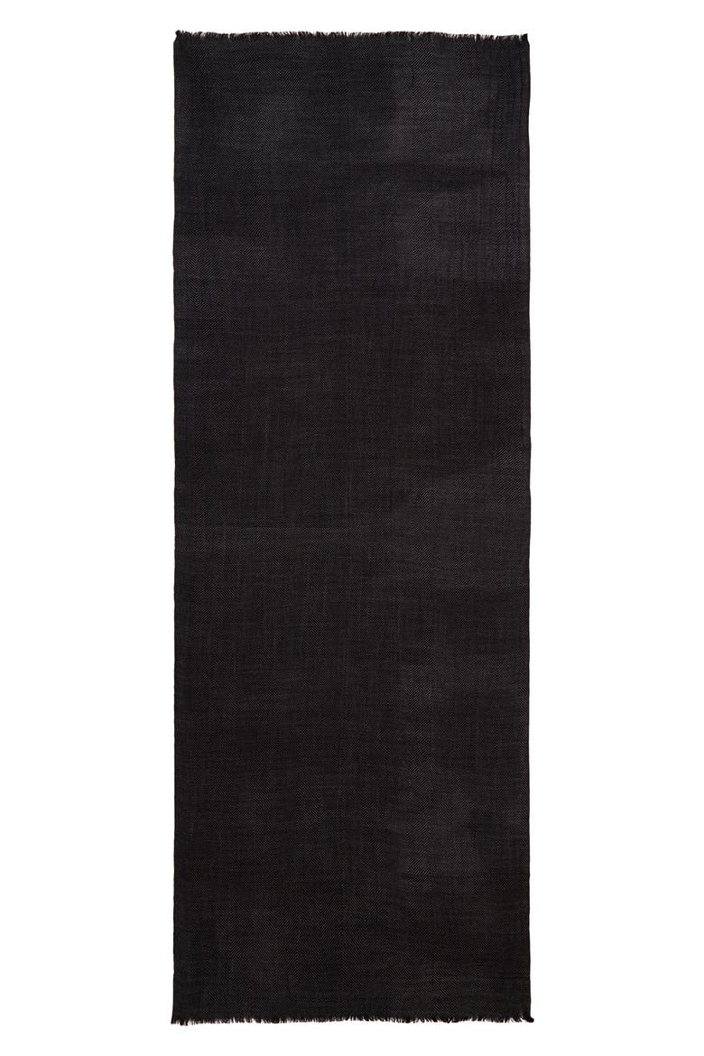 Zigzag Scarf, Alternate, color, BLACK/ GREY