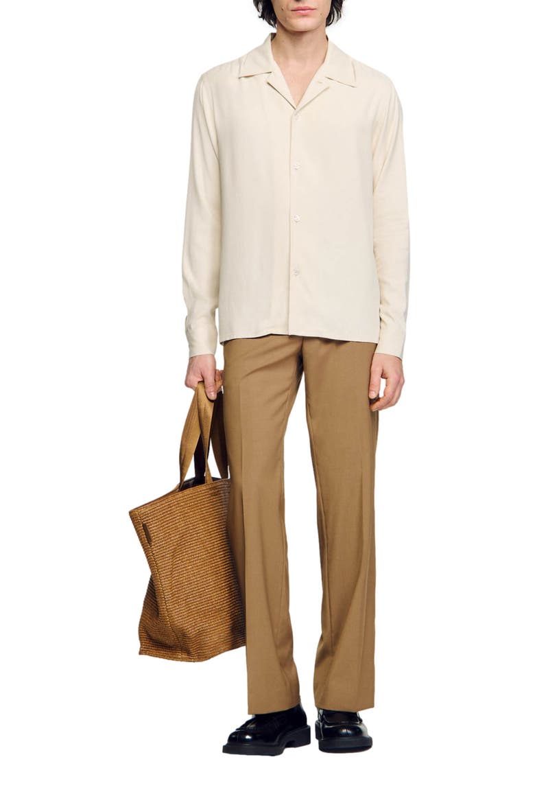 Requin Button-Up Shirt, Alternate, color, ECRU