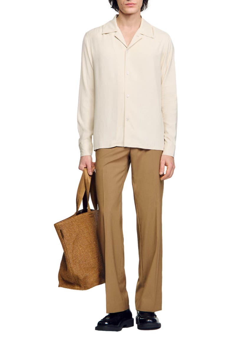 SANDRO Requin Button-Up Shirt, Alternate, color, 