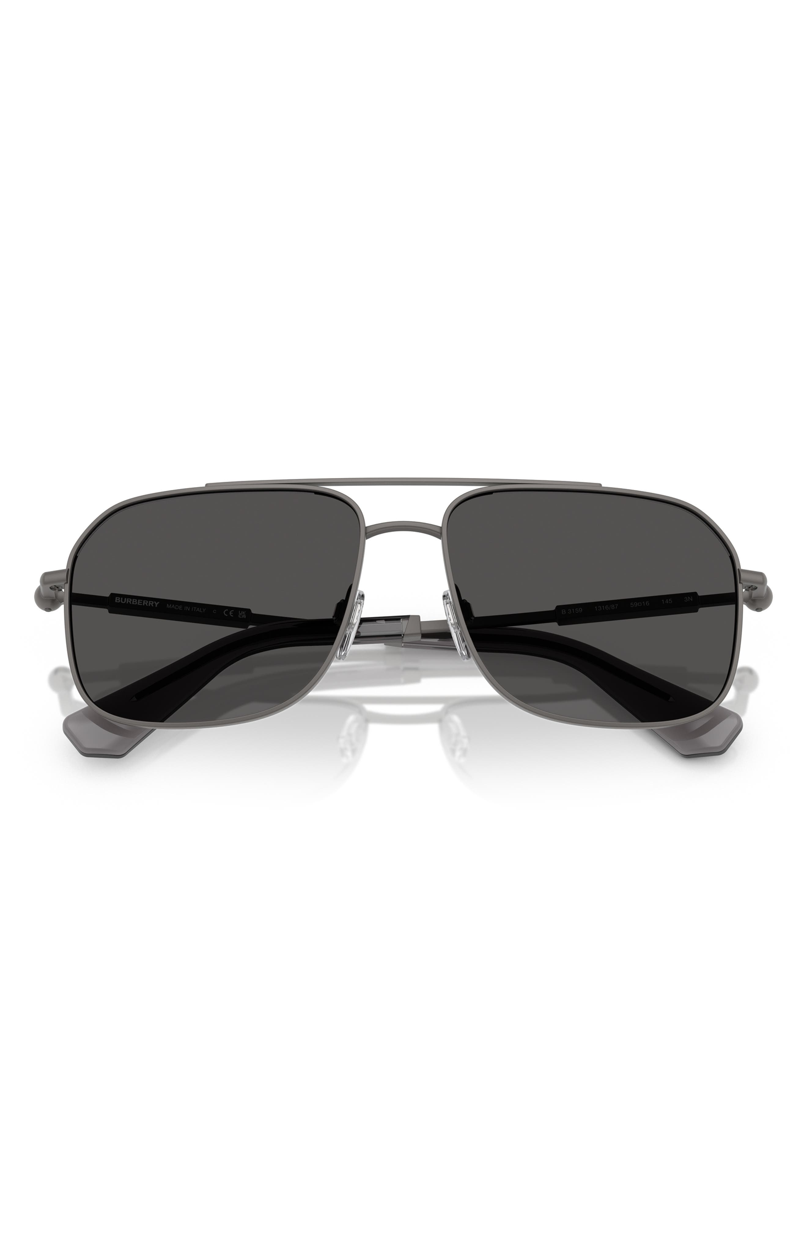 Burberry 59mm Pilot Sunglasses