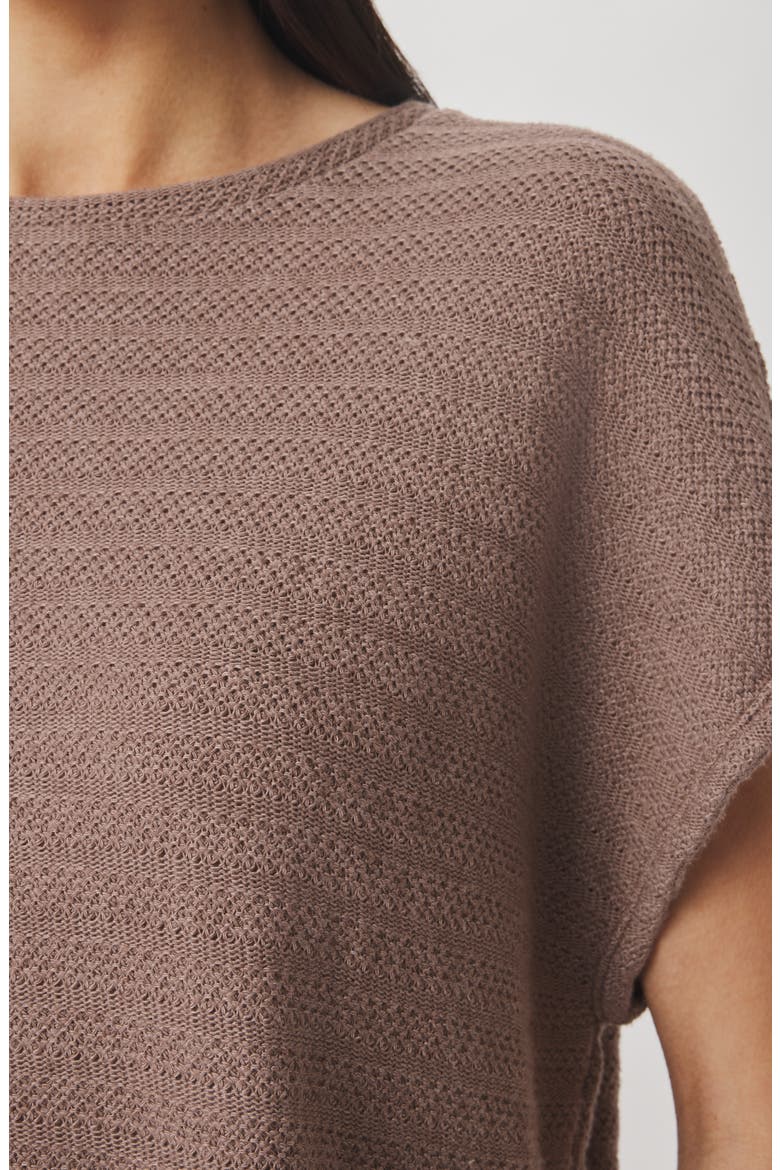 Marisol Short Sleeve Sweater, Alternate, color, WICKER BEIGE