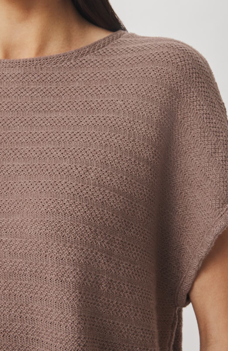 Splendid Marisol Short Sleeve Sweater, Alternate, color, Wicker Beige