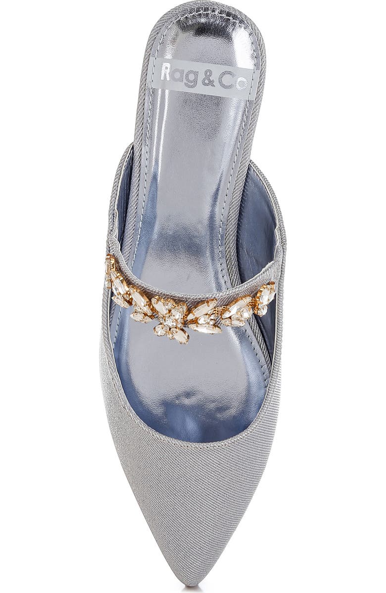 Rag & Co Magnum Crystal Strap Mule, Alternate, color, Lilac