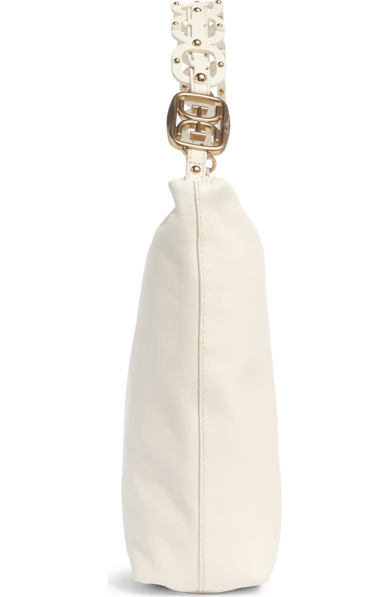 Sam Edelman Marilyn Chain Link Leather Shoulder Bag, Alternate, color, Ivory