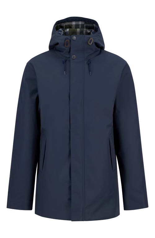Barbour Modern Lorden Waterproof Hooded Jacket In Blue