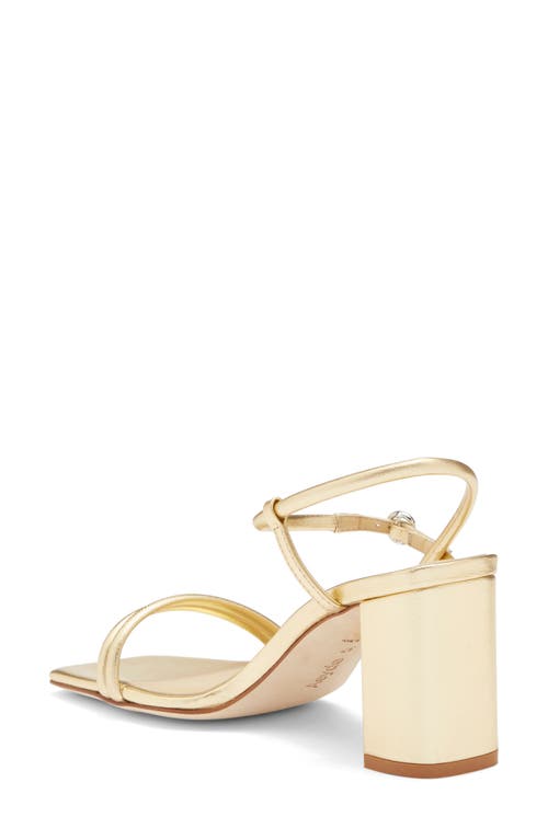 Aeyde Helene Block Heel Sandal In Gold