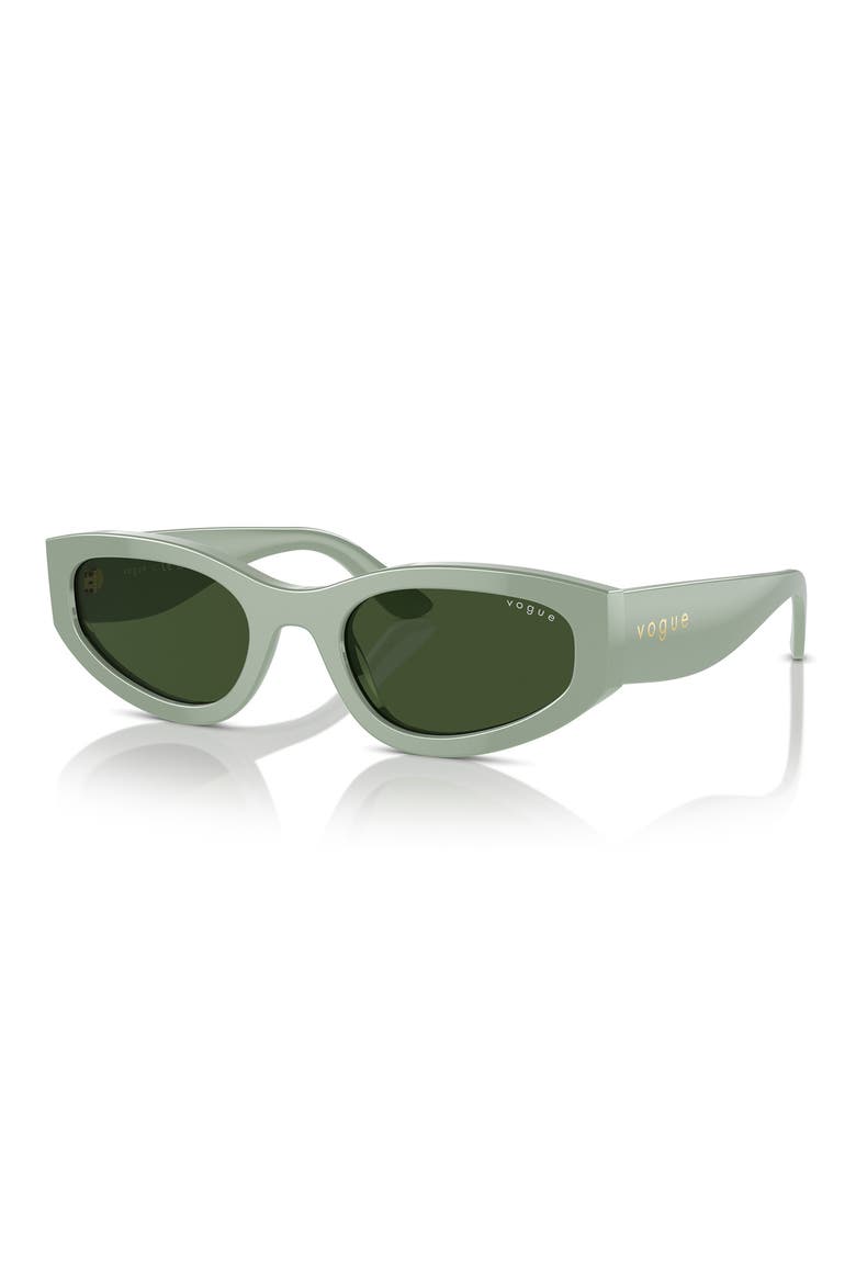 54mm Cat Eye Sunglasses, Alternate, color, GREEN