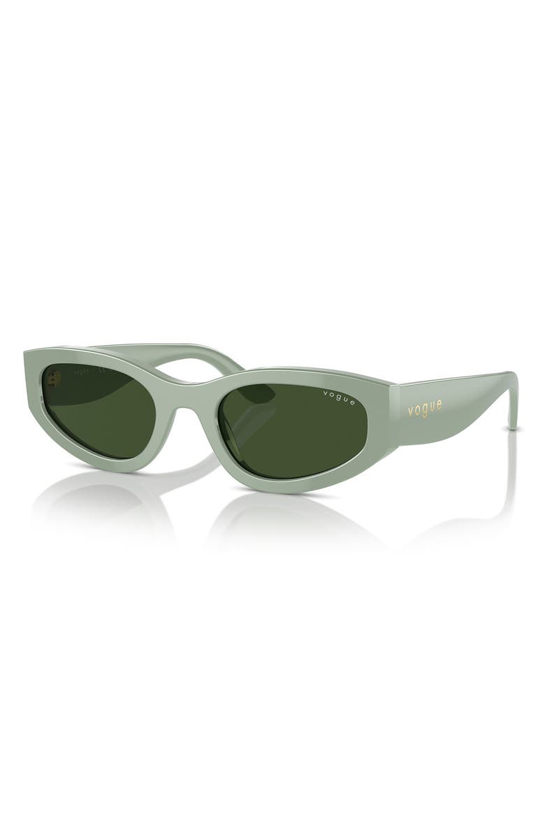 VOGUE 54mm Cat Eye Sunglasses, Alternate, color, Green