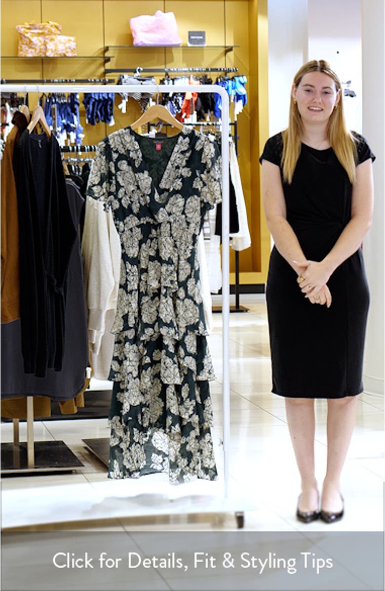 Floral Tiered Midi Dress, sales video thumbnail