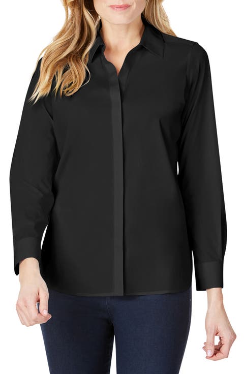 Kylie Non-Iron Cotton Button-Up Shirt