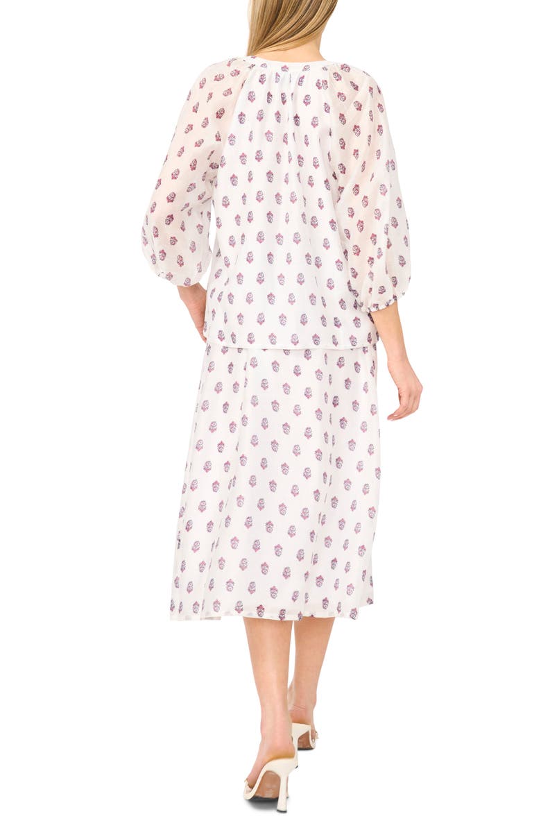 Halogen<sup>®</sup> Floral Raglan Sleeve Button-Up Shirt, Alternate, color, 